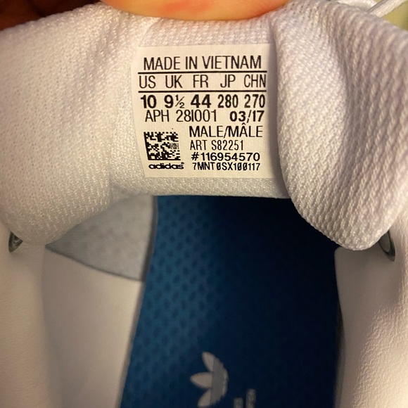 USED MEN’s Adidas STAN SMITH Mesh size 10 - Picture 4 of 16